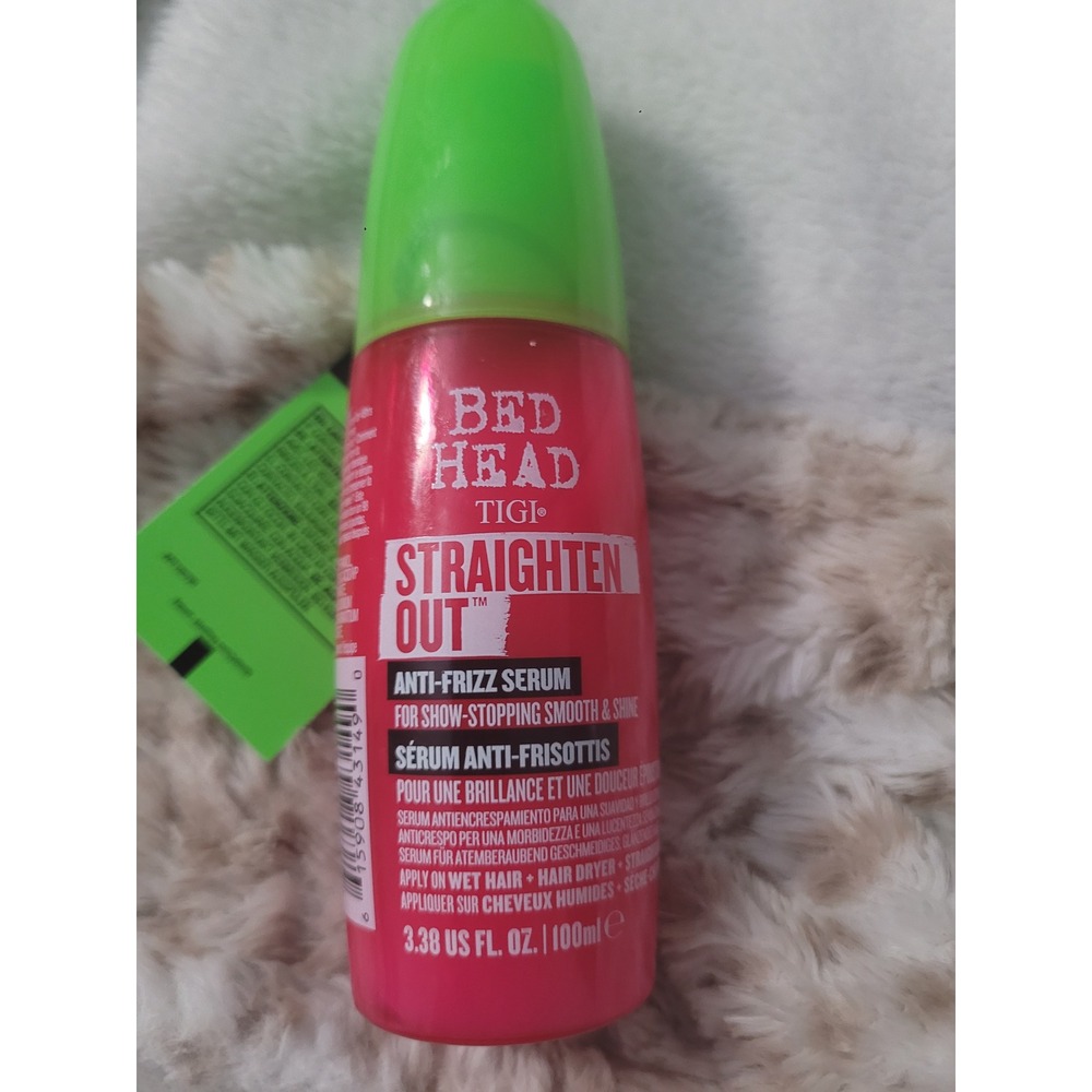 TIGI Bed Head Straighten Out AntiFrizz Serum 3.38oz Smooth Shine Heat Protectant
